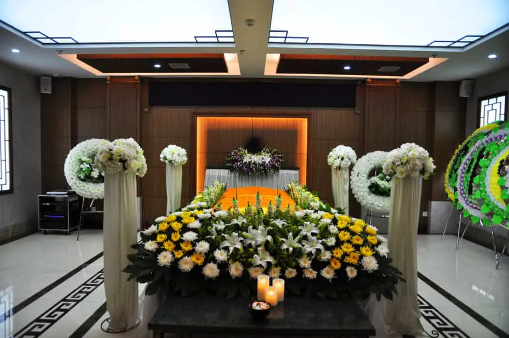 Chinese funeral mourning Place in Chongqing, China.